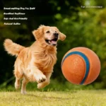 Dog Squeaky Toy Ball Elastic Rubber Ball Bite Resistant Interactive Training Teeth Cleaning Chew Toy For Small Medium Large Dogs - Image 6
