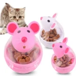 Cat Food Leakage Toys Interactive Food Funnel Plastic Cat Food Dispenser Mouse Ball Shape Tumbler Puzzle Training Pet Supplies - Image 3