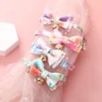 Lattice Bow Pet Cat Collar with Bell Adjustable Pet Collar Bownot Safety Necklace for Puppy Kitten Cat Cute Pattern Pet Supplies - Image 3