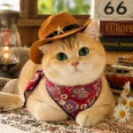 Pet Cowboy Hat with Bandana Western Style Star Decor for Cats Dogs Small Large Sizes Party Cosplay Costume