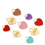 Personalized Dog ID Tag Cute Heart Shape Kitten Puppy Tags Engraved Name Plate Pendant Anti-lost For Dogs Cats Pet Accessories