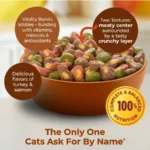Tender Centers Vitality Bursts, Salmon and Turkey Flavor, Dry Cat Food, 14.2 lb. Bag - Image 3