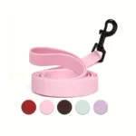 Waterproof PVC Dog Leash Bite Resistant Heavy Duty Training Lead 4FT Long Line for Small Medium Large Dogs,Stain & Odor Resistat