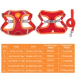 Small Medium Dogs Harness Vest Walking Traction Rope Reflective Straps, Soft Mesh Harness Breathable Pet Supplies - Image 4