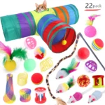DualPet Kitten Toys Variety Cat Toy Combination Set Cat Toy Funny Cat Stick Sisal Mouse Bell Ball Cat Supplies 20 Piece Set - Image 5