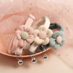 Cat Bell Collar Colorful Adjustable Sweat Cute Cartoon Pet Collar Sun Flower Bowtie Soft Polyester Small Dog Cat Necklace - Image 2