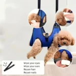 Dog Cat Grooming Hammock Fixed Bath Bag for Nail Cutting Anti Scratch Cat Trimming Restraint Bag Cat Beauty Hanging RestraintBag