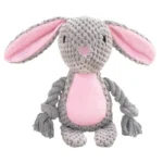 Pet Plush Sound Cotton Rope Fox Frog Elephant Shaped Pet Dog Toys for Large Dogs Interactive Tug of War Training Supplies - Image 5