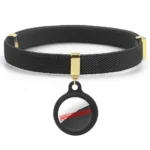 Fashion AirTag Cat Collars Elastic Dogs Kitten Collar with Silicone AirTag Holder GPS Tracker Collars Adjustable Pet Supplies - Image 3