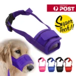 Pet Dog Mask Mouth Stop Chewing For Adjustable Pet Dog Mask Bark Bite Mesh Mouth Muzzle Grooming Anti Stop Chewing