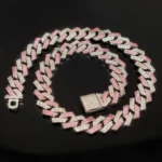 Link Chain Dog Diamond Chain Collar Hip Hop Inlaid Rhinestone Bling Diamond Dog Necklace Luxury Shiny Bling Pet Crystal Necklace - Image 2