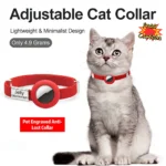Fashion AirTag Cat Collar Elastic Customized Name Tag Tracker GPS Case Holder Anti-Loss Adjustable Pet ID Cute Dog Kitten Collar - Image 3