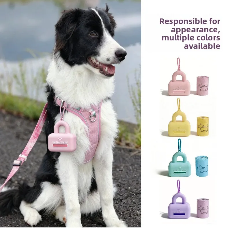 kf-Sf3cb52dab63847748a5f8db6d16d1031c Silicone Pet Waste Bag Dispenser Portable Dog Poop Bag Holder for Outdoor Walking Cleaning Supplies - Image 1