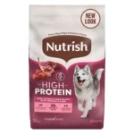 High protein beef potato and peas dry dog food with venison lamb 12 lb bag