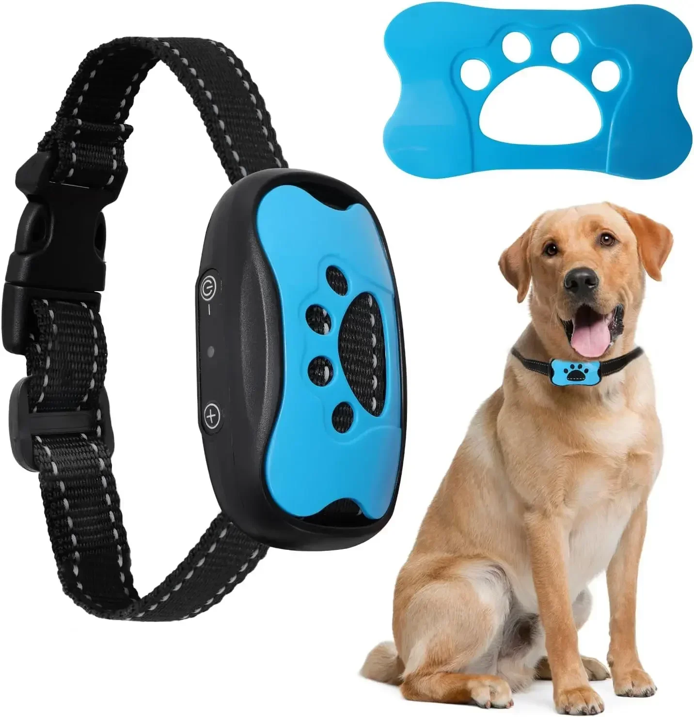 kf-Sf41cbfe30bf742439b0c8e902dae51f4N Pet Dog Anti Barking Device USB Rechargeable Dogs Training Collar Ultrasonic Stop Barking Vibration Anti Bark Collar - Image 1