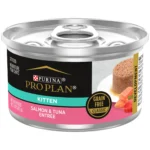 Grain-Free Salmon Tuna Wet Food for Kittens 3 oz Cans 24 Pack