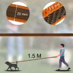 1.5M/5M/3M/2M Medium small Long Dog Leash Latex Silk Easy and Convenient Training Big Dual color WALK THE dog leash 10 meters - Image 2