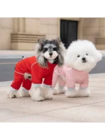 DOGWaterproof Dog Onesie with Zipper 4 Legs Pet Clothes for Spring Summer Y Pet Outfit - Image 2