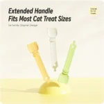 1/3PCS Cat Strip Feeder Spoon Long Handle Lickable Wet Cat Treat Feeder Squeeze Dispense Feeding Tool for Cats and Kittens - Image 3