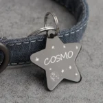 Dog Tag For Pets Personalized Star Shaped Collar Custom Name Phone Number Tag Pet ID Tag Gold Star Free Split Ring - Image 8