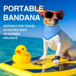 1-10PCS Summer Dog Cooling Collar Reusable Chill Scarf Breathable Pet Neck Wrap for Outdoor Use Heatstroke Prevention for Dogs - Image 3