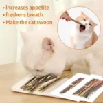100pcs/lot Natural Matatabi Pet Cat Snacks Sticks Cleaning Tooth Catnip Cat Toys Actinidia Silvervine Pet Toy For Cats - Image 3
