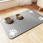 Diatomaceous Mud Absorbent Pet Placemat For Food And Water Bowl With Waterproof Quick-Dry Rubber Backing Non-Slip Home Pet Mat - Image 2