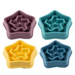 Pet Cat Dog Slow Food Bowl Fat Help Healthy Round Anti-choking Thickened And Non-slip Multiple Colors Shapes - Image 2