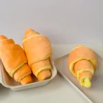 Plush Croissant Dog Toy for Small to Medium Dogs, Interactive Happy Intelligent Pet Toy for Playing Grinding Chewing Sniffing - Image 2