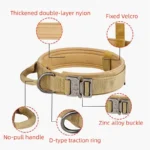Outdoor Tactical Dog Collar Metal Buckle Collar for Dog Pet Products Nylon Medium Large Dog Training Neck Collars Accessories - Image 3