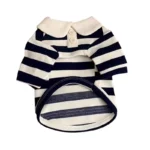 Summer Polo Shirt for Dogs Puppy Clothes Bichon Frise Chihuahua Stripe Dog Sweatshirt Dog Cooling Vest for Small and Medium Dogs - Image 2
