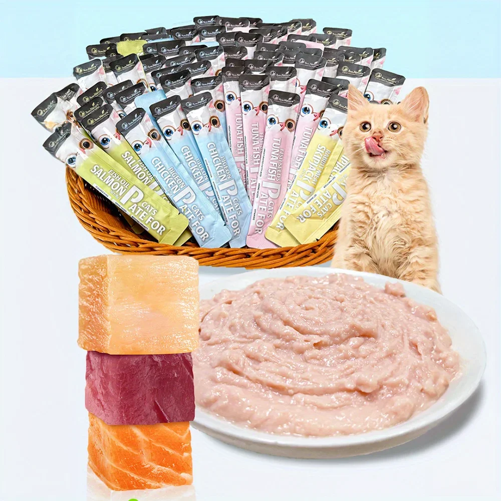 kf-Sf734a8105847403b85c9e552778f39c3Y 10.58oz(300g) Cat Stick, Chicken Flavor, Skipjack & Rabbit Flavor, Tunna & Fish Seed Flavor, Salmon & Fish Oil Flavor - Image 1