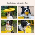 EVA Durable Dog Toys 4 Pack Flying Disc + Ball + Tug Rope for Puppy&Adult Dogs Chew-Proof Teeth Cleaning Set(2024 Best Seller) - Image 4