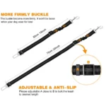 Pet Supplies Car Seat Belt Dog Seat Belt Dog Leash Vehicle Belt Adjustable Cushioning Elastic Reflective Safety Rope for Dog Cat - Image 3
