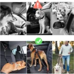 2-in-1 Dog Car Seatbelt Headrest Restraint Adjustable Reflective Pet Safety Seat Belt Clip Buckle Tether Large Medium Small Dogs - Image 3