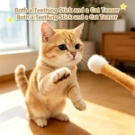 Cat 100% Pure Wool Cotton Swab Toy Bite And Tease Cat Stick Built In Catnip Self Fun Relieve Boredom Dog Grinds Teeth - Image 5