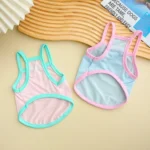 Pet Summer Breathable Ice Silk Cooling Strap Dog Cool and Comfortable Cool Clothes Solid Color Simple Dog Clothes - Image 3