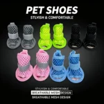 Summer Dog Shoes Non-slip Waterproof Pet Sandals Soft Soles Won't Fall Off Wear-resistant Corgi Small Dog Open-toe Foot Covers - Image 3