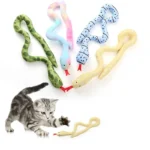 Snake Shape Interactive Cat Toys Bite-resistant Catnip Cat Toy Simulation Cat Toy Funny Self-hey Toy for Kitten Cat Pet Supplies