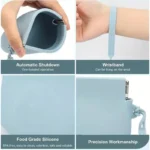 Soft Silicone Dog Treat Pouch, Auto-Closure Leakproof Pet Training Bag, Travel Snack Pouch for Dogs/Cats, Odorless Easy-Clean - Image 4