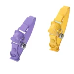 Hot Selling New PVC Waterproof Adjustable Cat Collar with Bell Macaron Color Pet Supplies