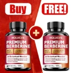 Buy 1 Get 1 Free! Premium Berberine Supplement, for Natural Blood Sugar, Liver Detox, Metabolic Health & Weight Management Aid