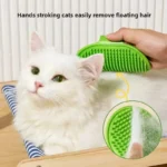 Soft Silicone Pet Bath Brush Massage Scrubber Foam Dispensing Wash Comb for Dog Cat Shower Cleaning Pet Grooming Care Supplies - Image 2
