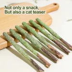 Natural Cat Stick Cat Teeth Cleaning Mint Caught Bite Hairball Removal Cat Chew Stick Catnip Toys Sticks Indoor Kitten - Image 3