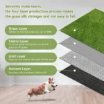 Artificial Turf Dog Potty Training Mat Reusable Grass Rug Replacement Turf Outdoor Lawn Mat Easy To Clean for Balcony Garden - Image 6