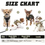 Tactical Dog Harness for Small Dogs - Military Service Dog Vest with Vertical Handle and Reflective Vest for Outdoor Training - Image 6