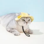 Pets Hat with Ear Holes Adjustable Baseball Cap for Medium Small Dogs Summer Dye Cats Sun Cap Pet Outdoor Hat Pet Supplies - Image 2