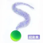 1/5/10PCS Cat interactive toys Tickle Cat Colorful bouncing ball Pet supplies Puzzle teasing indoor cat caterpillar elastic toy - Image 3