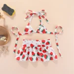 Summer Mermaid Dog Dress Set Cute Bikini Swimsuit Skirt Fashion Outfit for Small Dogs Yorkshire Terrier Puppy - Image 2