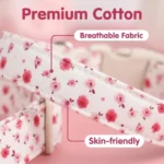 Cute Floral Dog Collar for Small Medium Large Dogs Pink Rose Cotton Pet Collar Buckle Spring Summer Girl Puppy Kitten Neck Strap - Image 11